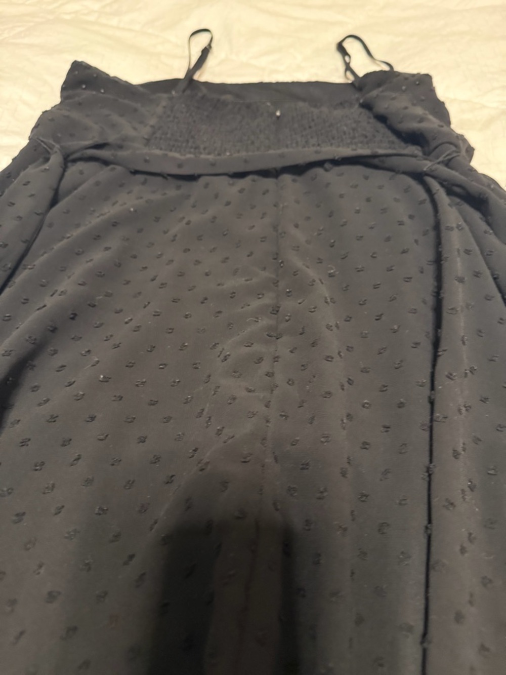 Black Swiss Dot Cami Jumpsuit